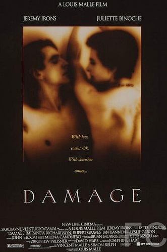 Смотреть онлайн Ущерб / Damage (1992)