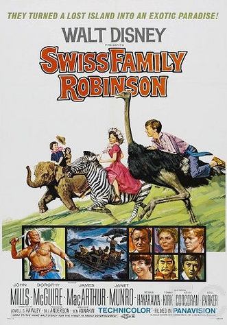 Смотреть онлайн Швейцарская семья Робинзонов / Swiss Family Robinson (1960)