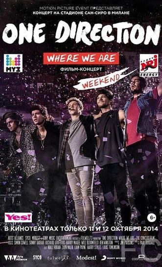 Смотреть онлайн One Direction: Где мы сейчас / One Direction: Where We Are (2014)